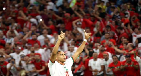 "الثاني في تاريخ العرب من ركلة حرة".. المغرب تسجل في شباك بلجيكا بالمونديال (فيديو)